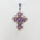 Small Cross - Trevina-Violet Organza - 2